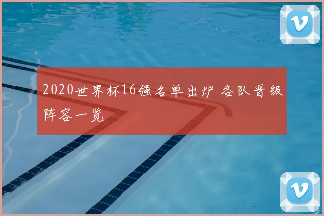 2020世界杯16强名单出炉 各队晋级阵容一览